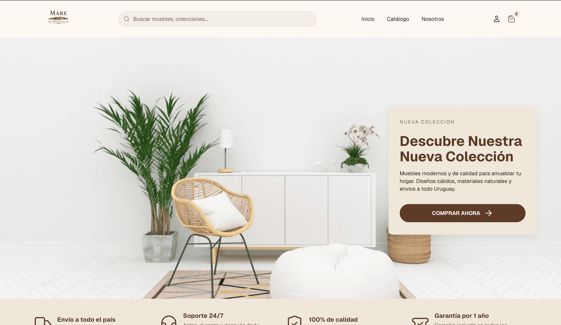 Captura de Mare Uruguay, proyecto desarrollado por Firox