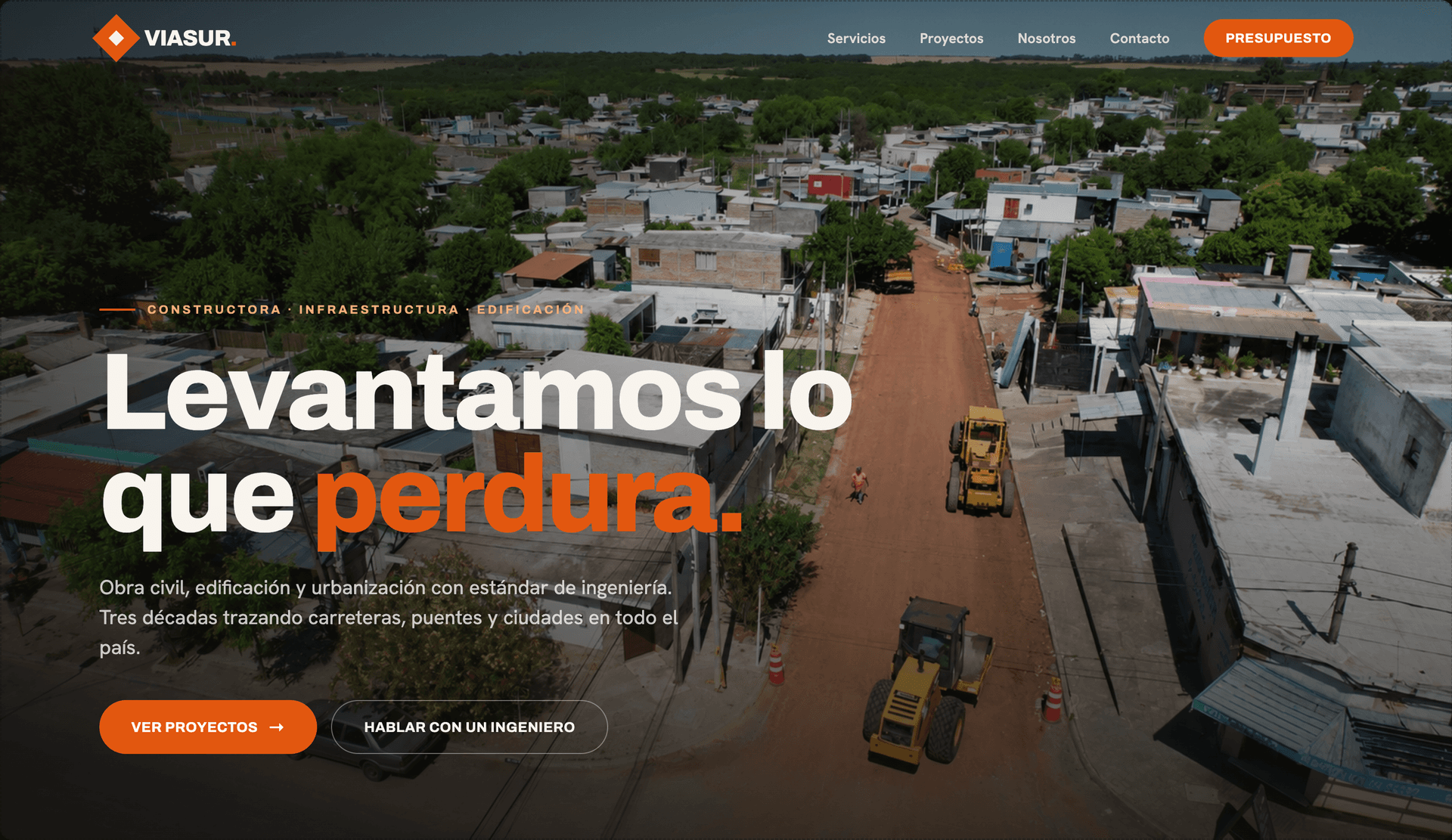 Captura de Viasur S.R.L., proyecto desarrollado por Firox