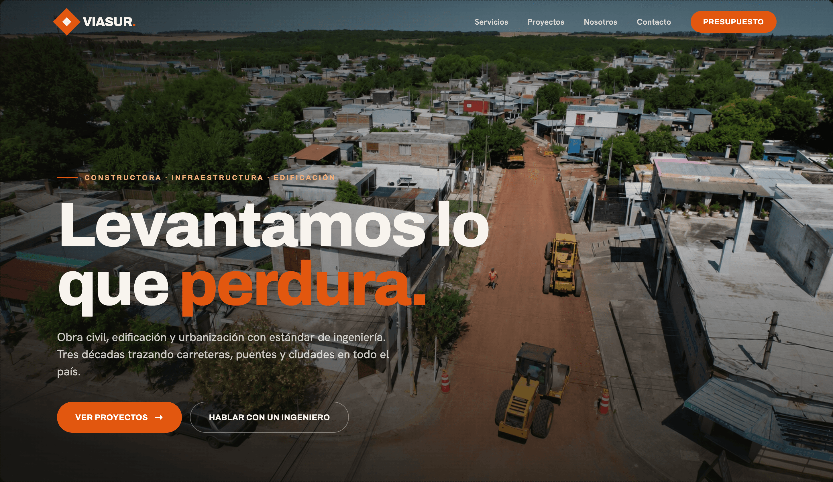 Captura de Viasur S.R.L., proyecto desarrollado por Firox